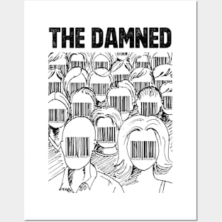 Barcode face The Damned Posters and Art